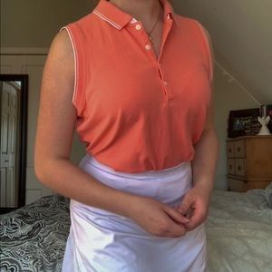 pink preppy polo tank